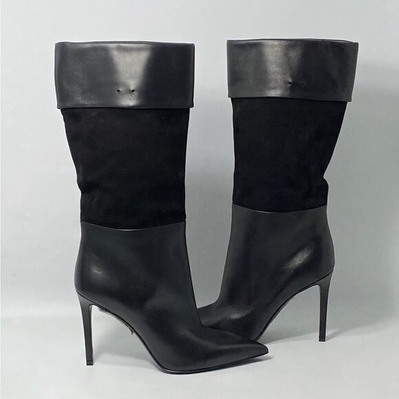 Balmain Mina Suede & Leather Ankle Boots size 39 - Picture 5 of 14